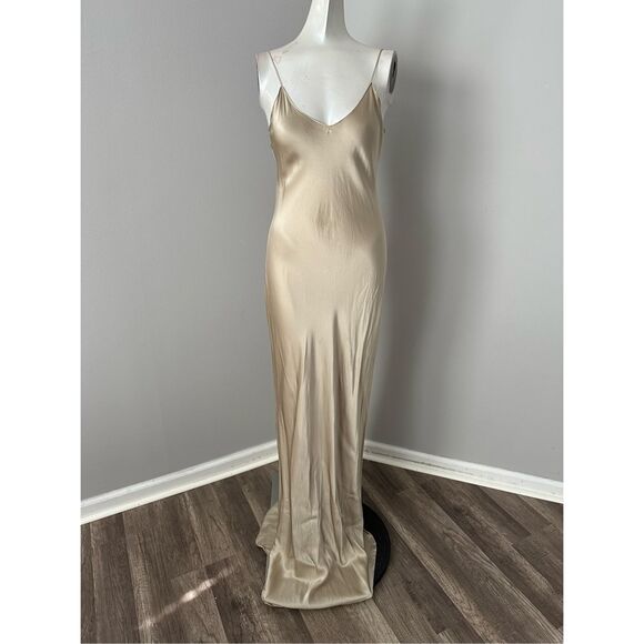 NWOT NILI LOTAN Cami silk-satin gown Sz M $595 - Picture 4 of 12
